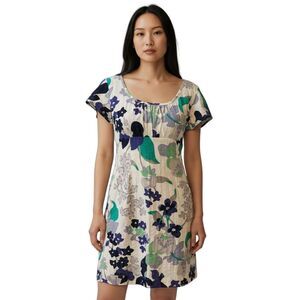 Boden Floral Mini Dress lightweight slim fit 100% cotton unlined sz 4 Petite 4P